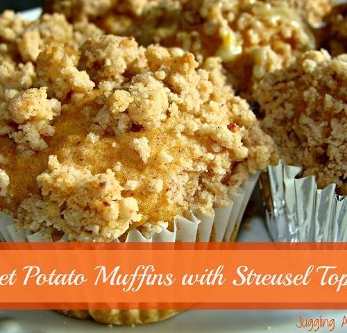 Sweet Potato Muffins with Strusel Topping