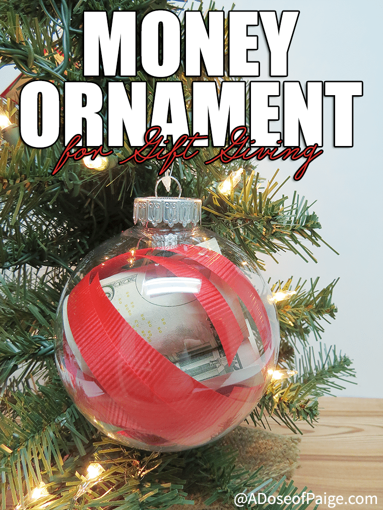 Give money in style this year with this awesome money ornament for gift giving! Super easy and festive!