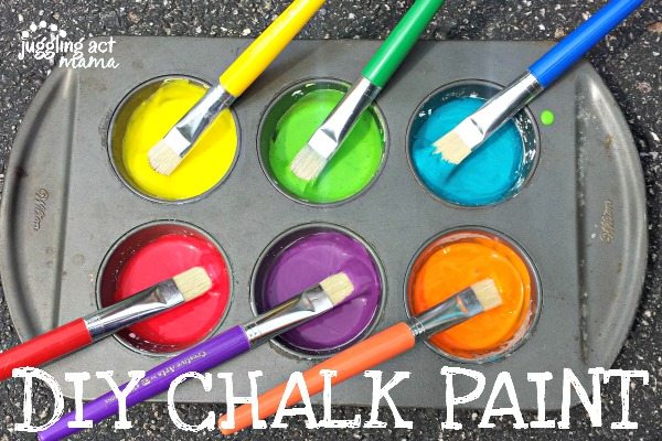 DIY Sidewalk Chalk Paint for Summer Fun - Make and Takes