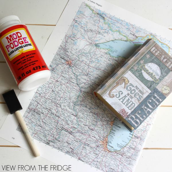 An fun and easy way to store vacation souvenirs and memories | View From The Fridge via Juggling Act Mama