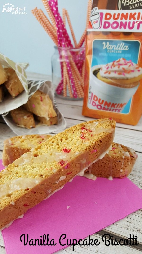 This Vanilla Cupcake Biscotti is so delicious and easy to make, too!