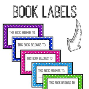 FREE PRINTABLE BOOK LABELS - Juggling Act Mama