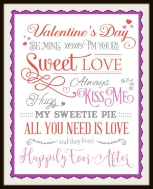 Valentines Day Subway Art Free Printables - Juggling Act Mama