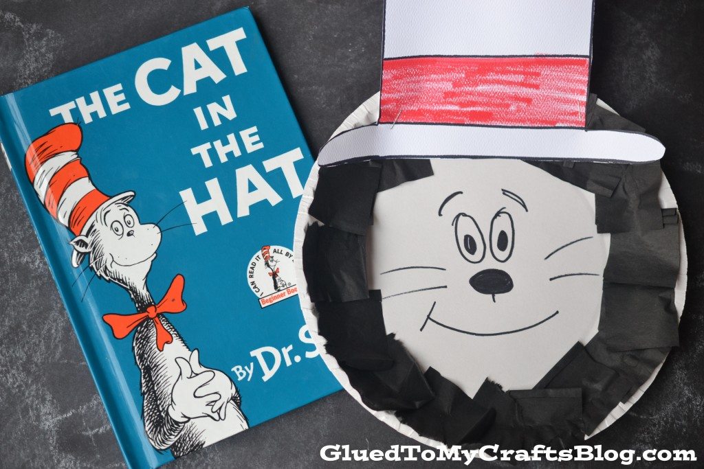 Cat in the Hat Paper Plate Craft by Glued to My Crafts