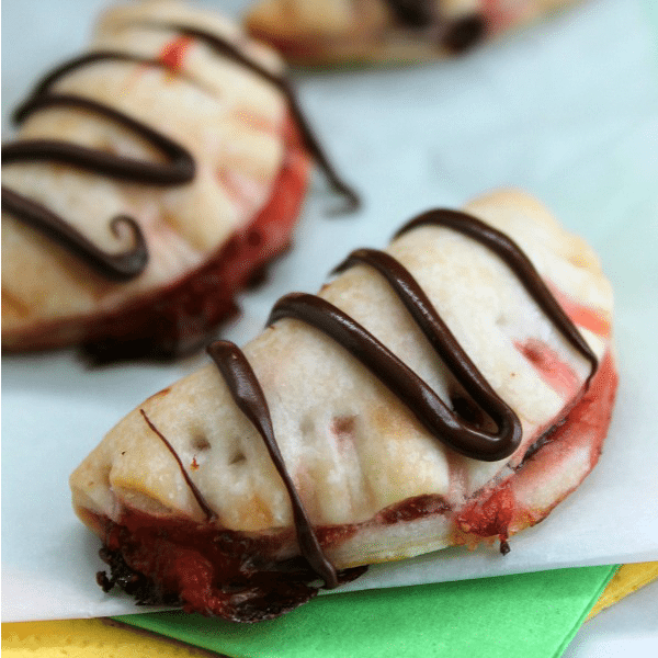 Chocolate Strawberry Hand Pies from The Bitter Side of Sweet