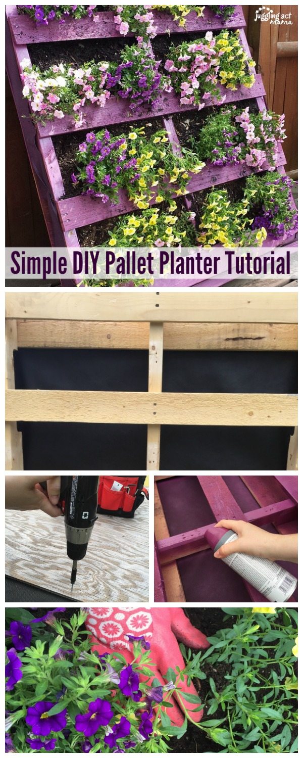 Simple DIY Pallet Planter Tutorial 