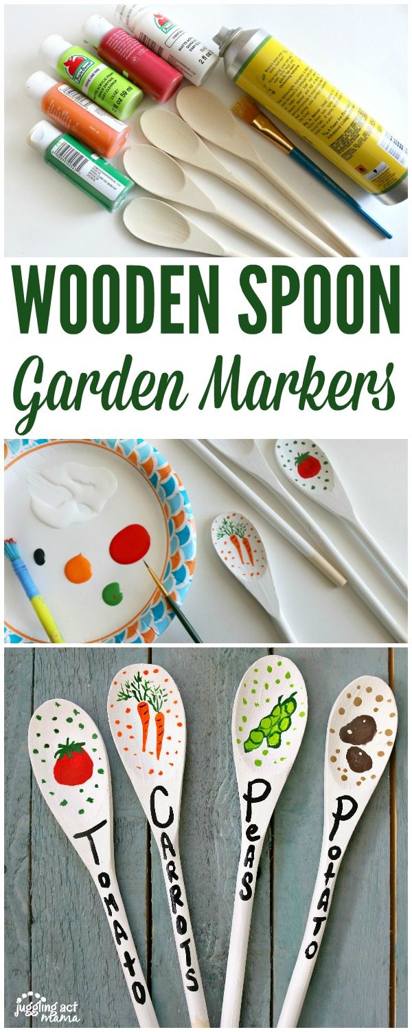 Wooden Spoon Garden Markers
