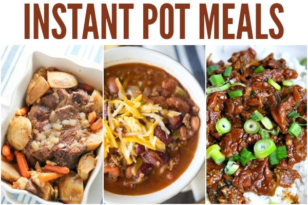 Collage of Instant Pot Easy Meals 