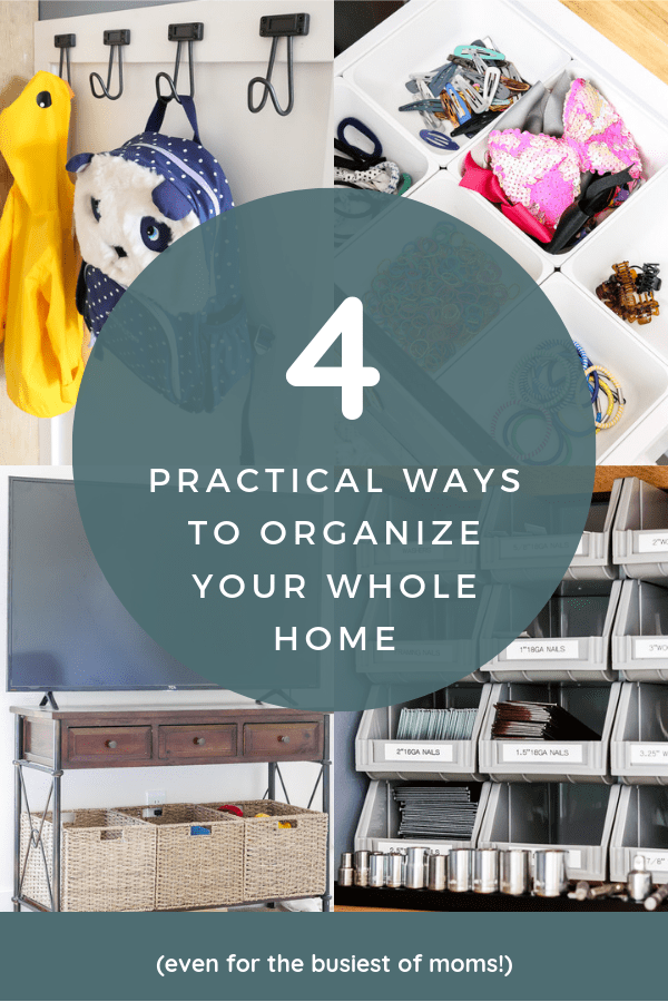 If you're a busy mom, make sure you check out these super practical tips for keeping an organized home #homeorganization #organizationtips via @jugglingactmama