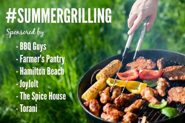 Grilling at summer weekend. Fresh meat and vegetables preparing on grill.
