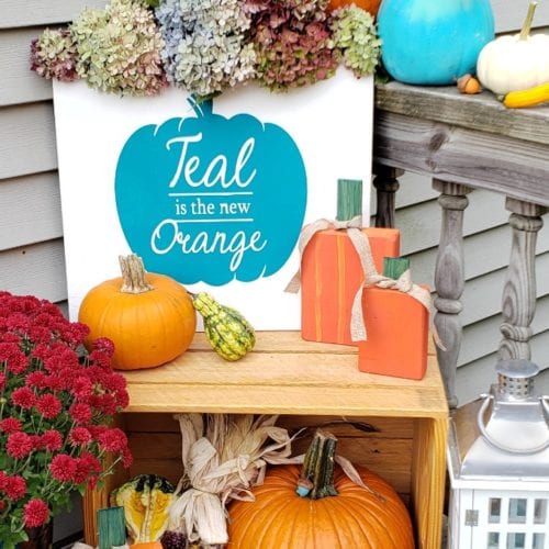 DIY Teal Pumpkin Project Decorations