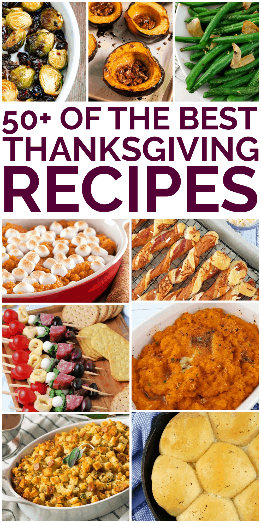 From turkey and stuffing to vegetable side dishes, rolls, and desserts, we have all the Best Thanksgiving Recipes you need this year for the perfect dinner. via @jugglingactmama