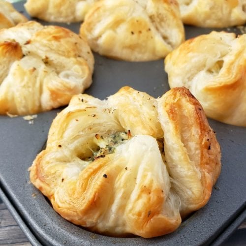 Spinach Puff Pastry Cups