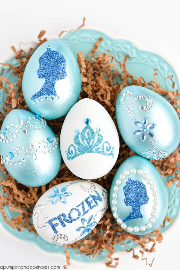 Disney's Frozen-inspired decorated Easter Eggs.