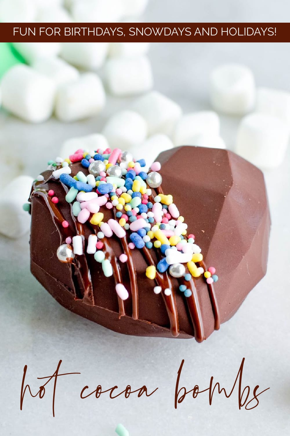 These chocolate latte flavored DIY hot chocolate bombs are just a little bit magical. Filled with instant latte mix, this is a grown up take on hot chocolate. via @jugglingactmama