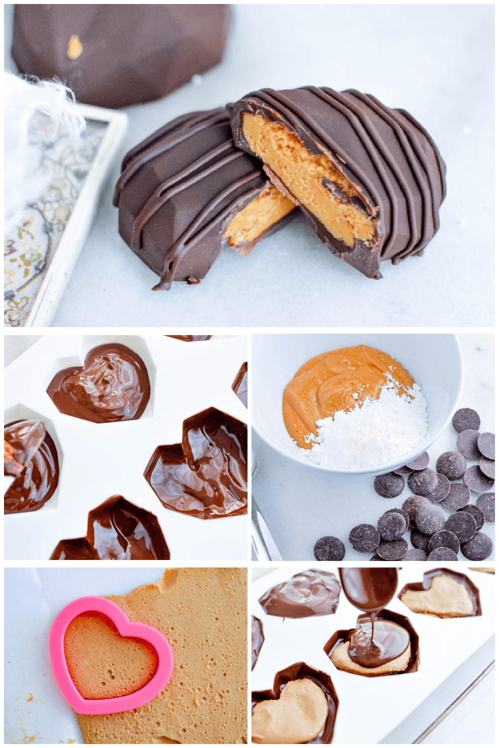 Let me show you how to make homemade chocolate peanut butter cups for your sweetheart. They're easier to make than you might think! via @jugglingactmama
