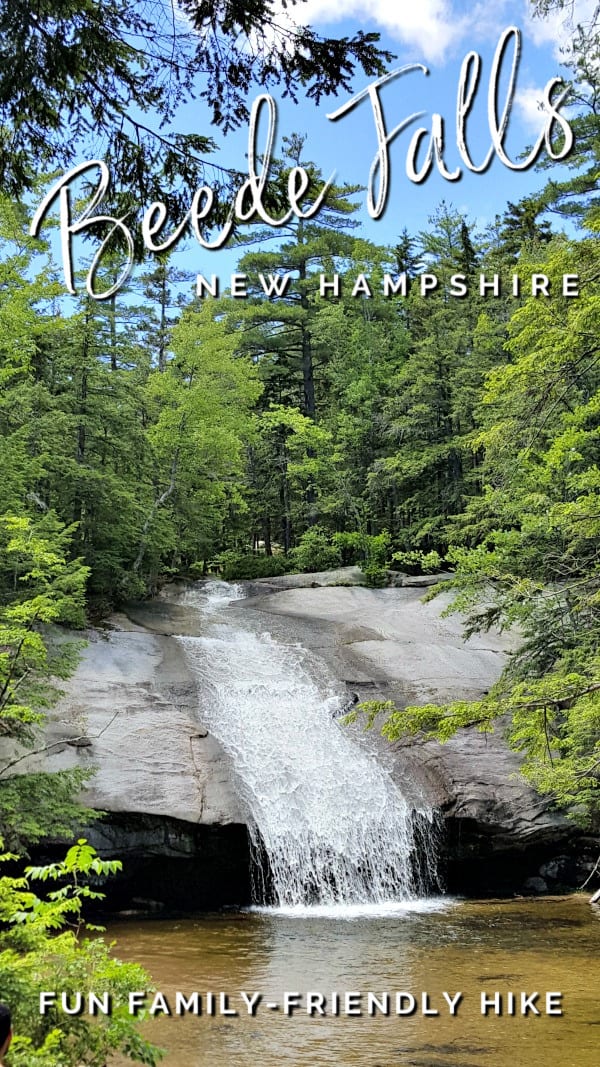 Beede Falls NH located in Sandwich Notch Park is a sweet family-friendly spot to relax and enjoy nature with a waterfall you can walk under. via @jugglingactmama