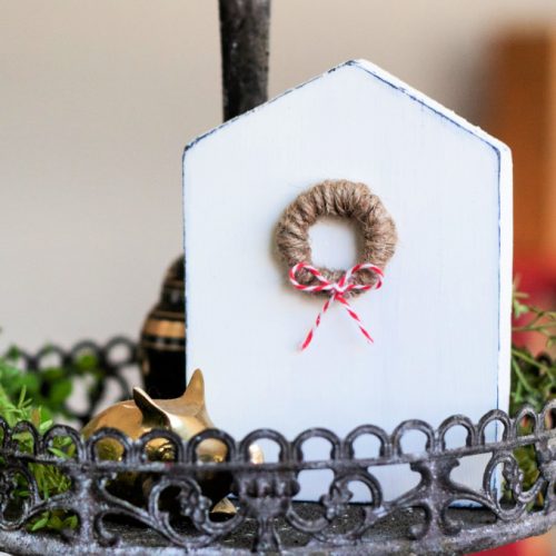 Mini Wooden House Decoration