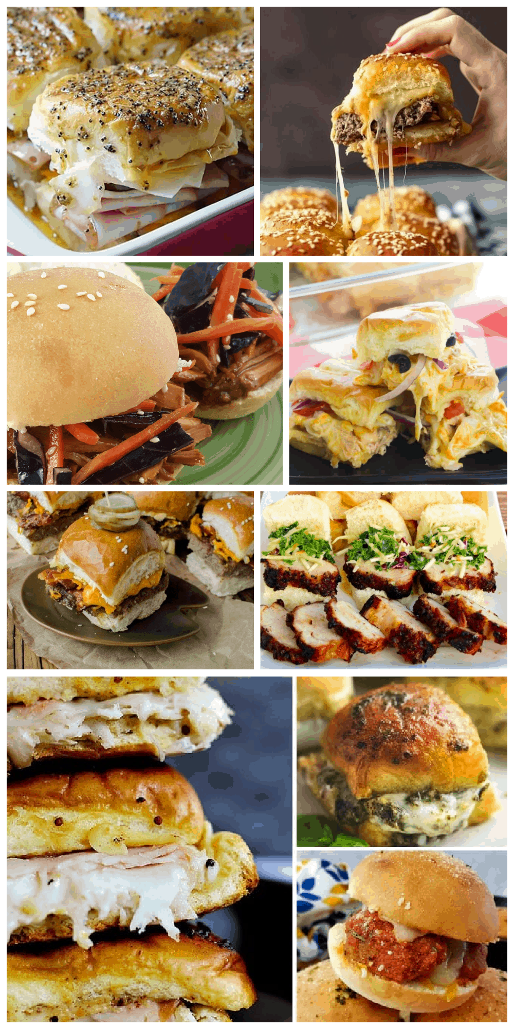 Slider recipes are perfect for feeding a crowd. From traditional sliders like burgers, ham, and turkey to more creative options, you'll find something here! via @jugglingactmama