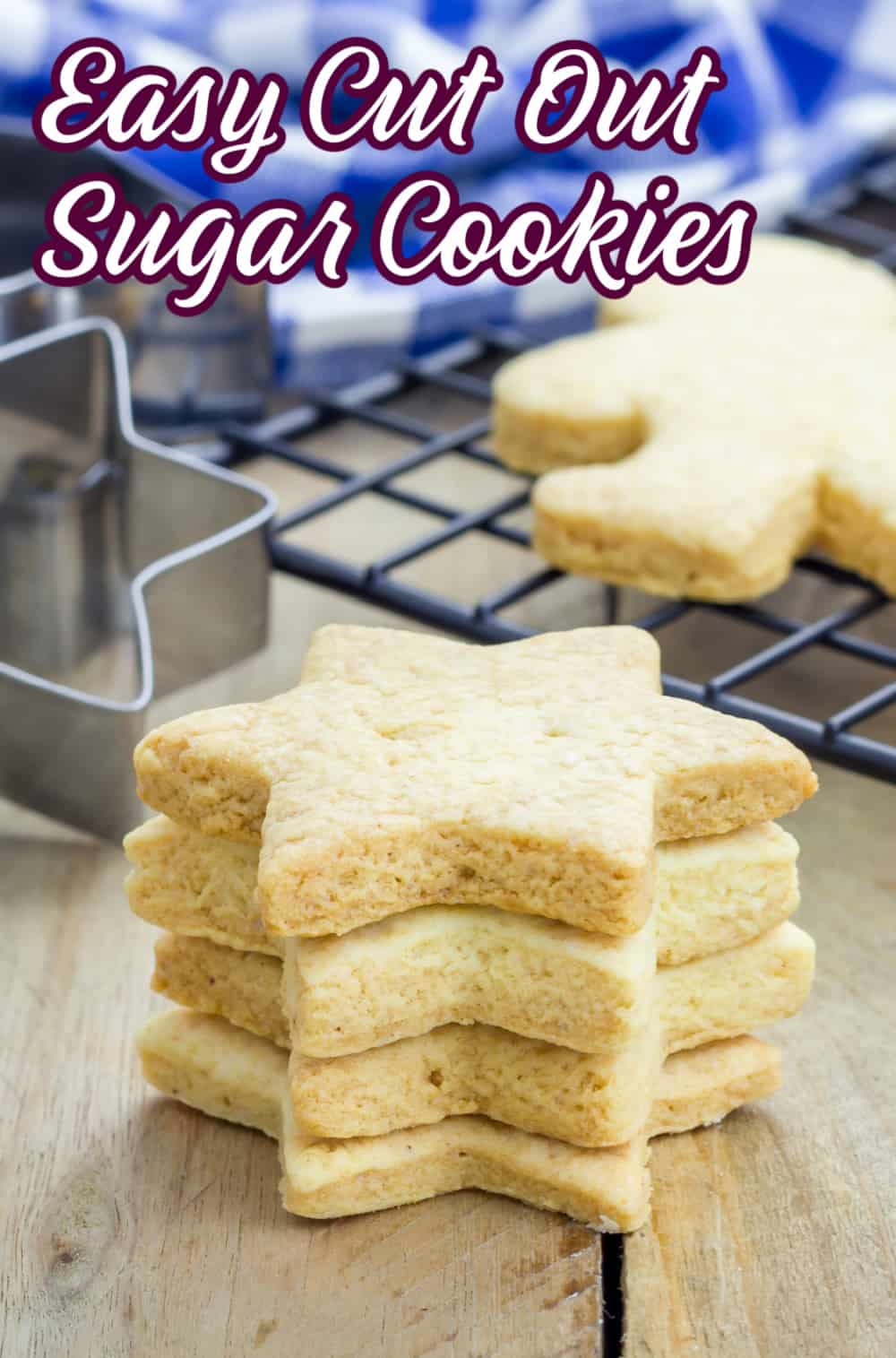 This recipe for Easy Cut Out Sugar Cookies is simple, delicious, and the only recipe you'll need any time of the year. It's the perfect basic recipe for beginners. via @jugglingactmama