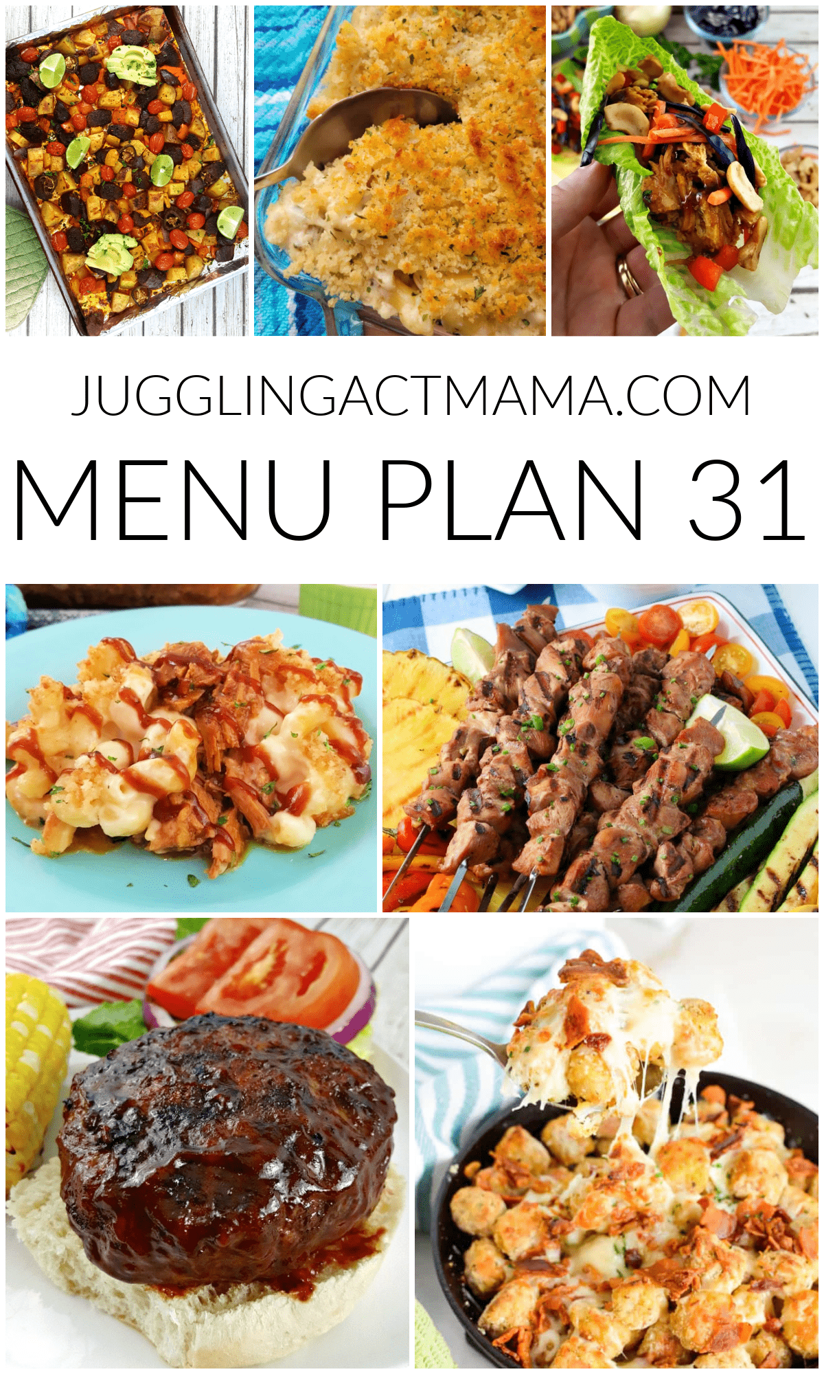 MEAL PLAN 31 collage image with text.