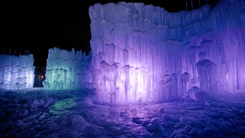 Image result for new hampshire  ice castles