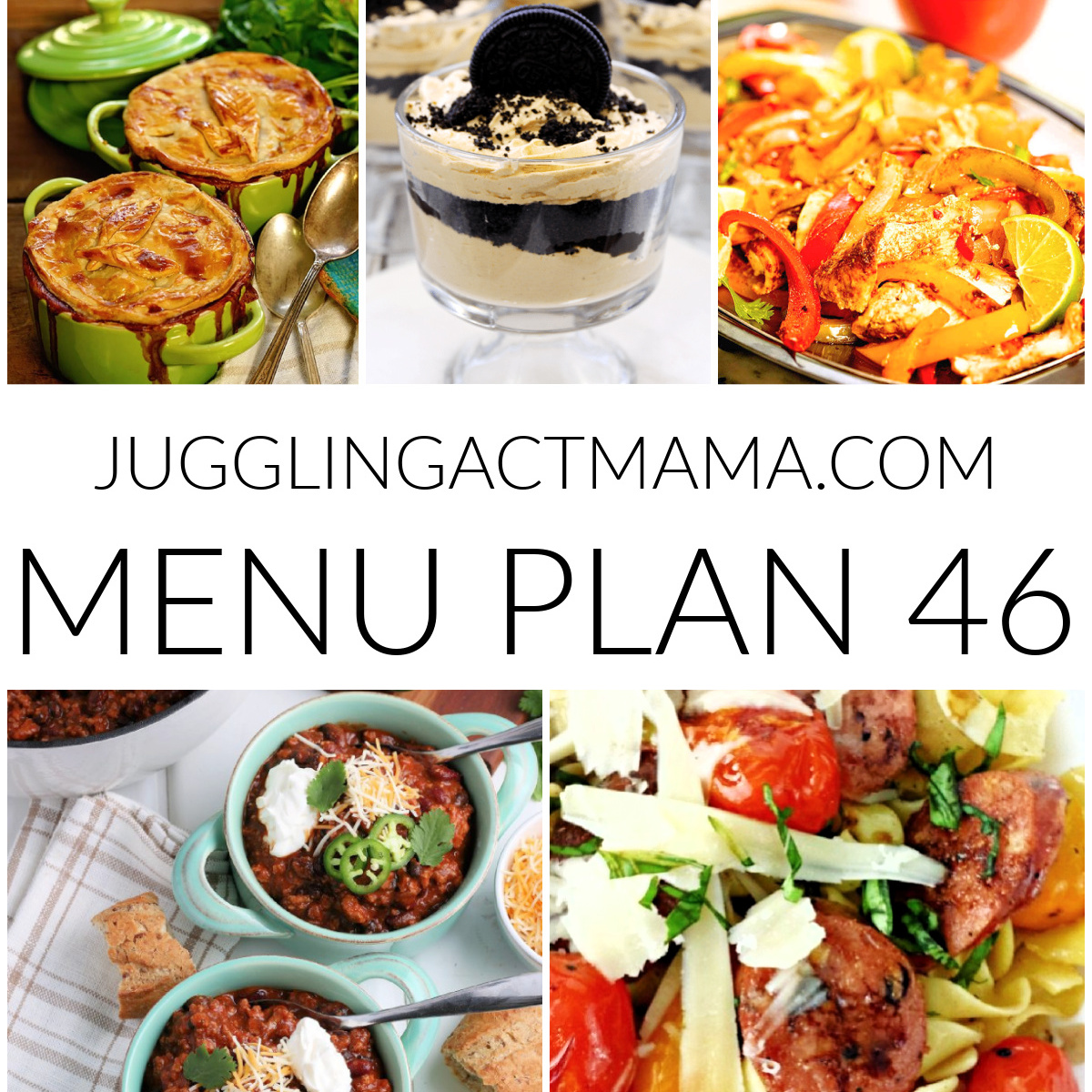 Meal Plan 46 collage image with text overlay.