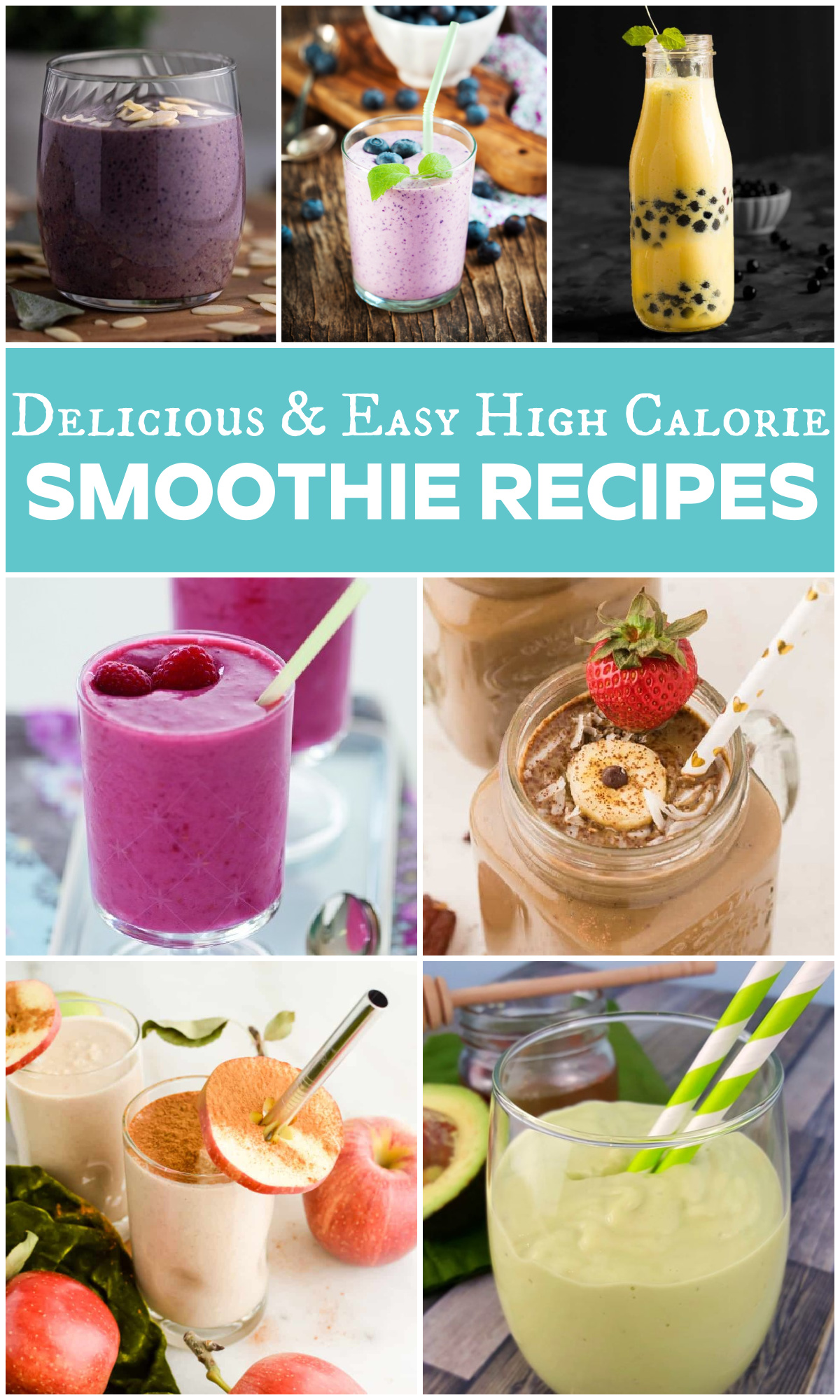 High Calorie Smoothies with lots of healthy ingredients like fresh fruits and vegetables are a delicious way to boost your calorie intake. via @jugglingactmama