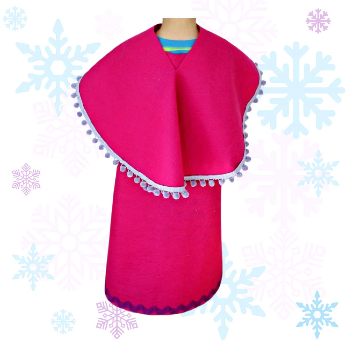 Frozen Anna Cape (No Sew) - Juggling Act Mama