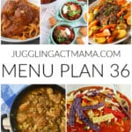Meal Plan 36 collage with text overlay.