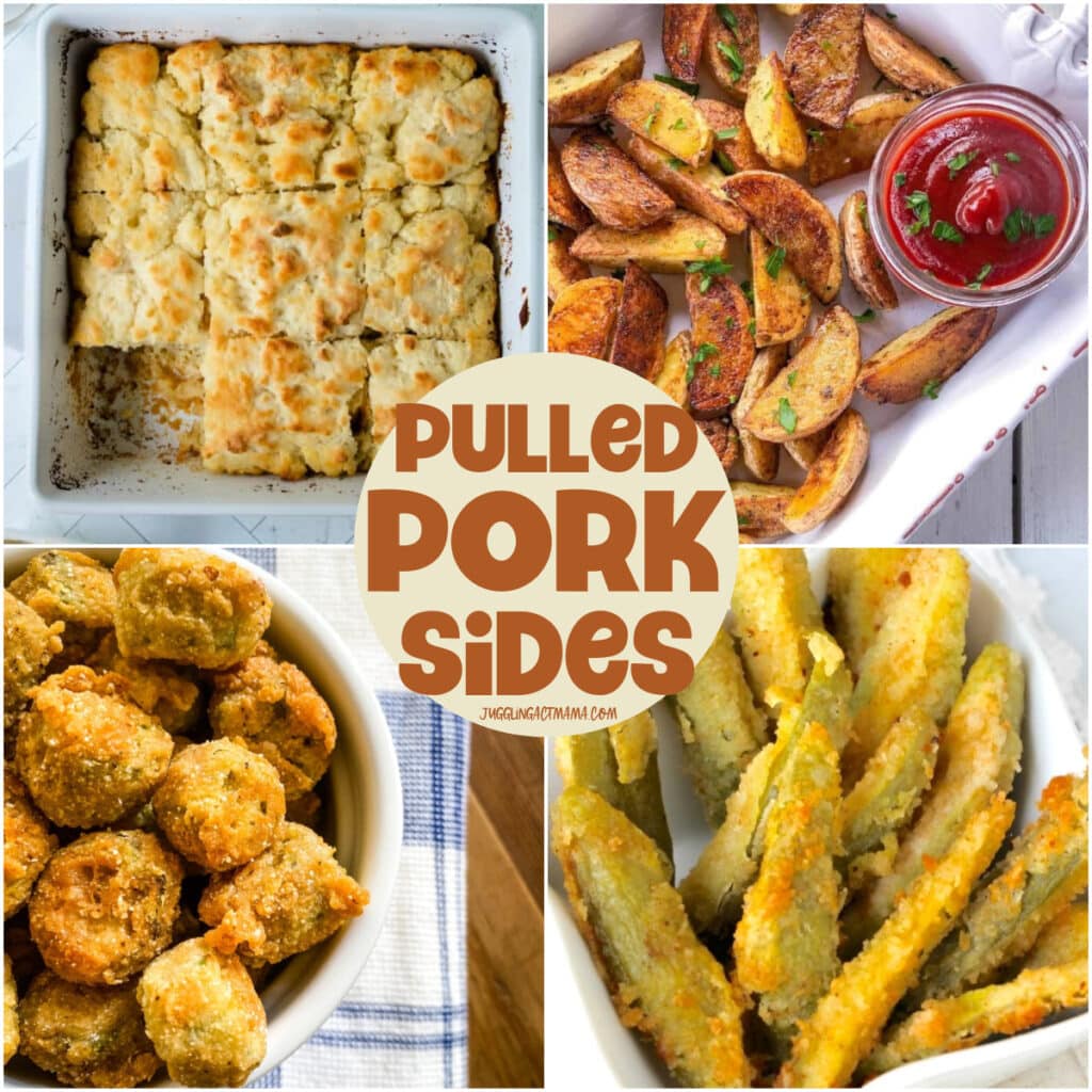 Pulled Pork Side Dish collage with text overlay.