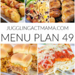 Collage image with text overlay for Meal Plan 49.